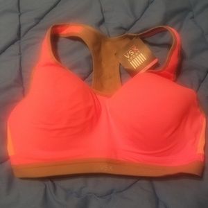Victoria Secret VSX Sports Bra Orange 36DD NWT